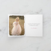 Prinzessinnen, Ritter und Drachen Märchen Dankeskarte (Innenseite)