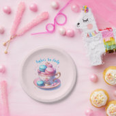 Prinzessinnen-Teeparty mit Macarons Pappteller (Party)
