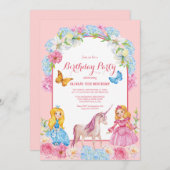 Prinzessinnen und eine Einladung zum Geburtstag (Vorne/Hinten)