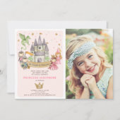 Prinzessinnen und Knights Girl zum Geburtstag Einl Einladung (Vorderseite)