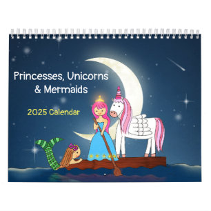 Prinzessinnen, Unicorns & Mermaids 2025 Kalender