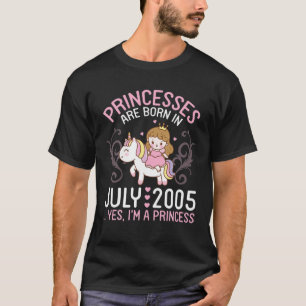 Prinzessinnen waren im Juli 2005 Geboren, ich bin T-Shirt