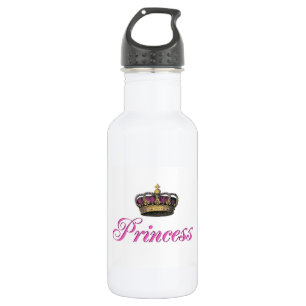Prinzessinnenkrone in heißem Rosa Trinkflasche
