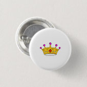 Prinzessinnenkrone, Prinzenkrone, Kronenthema Button (Vorne & Hinten)