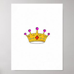 Prinzessinnenkrone, Prinzenkrone, Kronenthema Poster