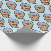 Prinzessinnenpapagei Geschenkpapier (Ecke)