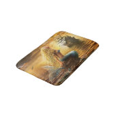 Prinzessinphantasiemeerjungfrau der Bad-Matte Badematte (Schrägansicht)