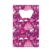 Prinzessinschloss und Einhornregenbogen Geldbeutel Flaschenöffner (Rückseite)