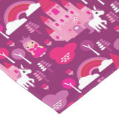 Prinzessinschloss und Einhornregenbogen Kurzer Tischläufer (Ecke)