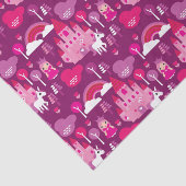 Prinzessinschloss und Einhornregenbogen Seidenpapier (Ausschnitt)