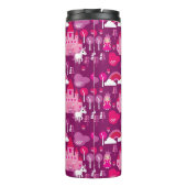 Prinzessinschloss und Einhornregenbogen Thermosbecher (Rückseite)