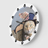 PRINZESTATUS, ELEGANTE KATZE, GROSSER DIVA HAT, RO GROßE WANDUHR (Winkel)