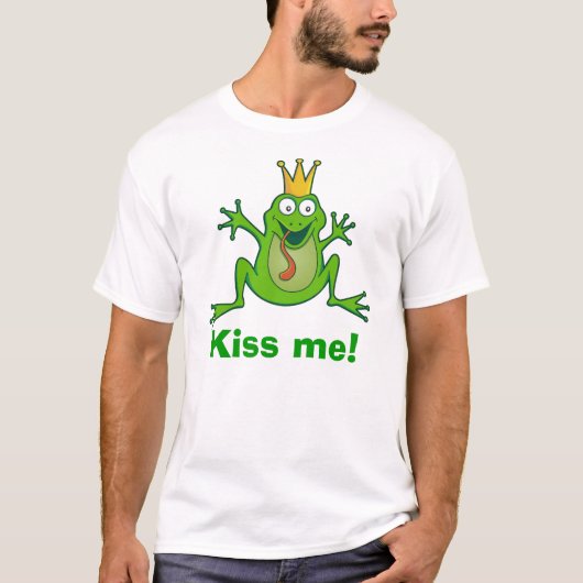 Prinzfrosch, küss mich! Basic T-Shirt (Vorderseite)
