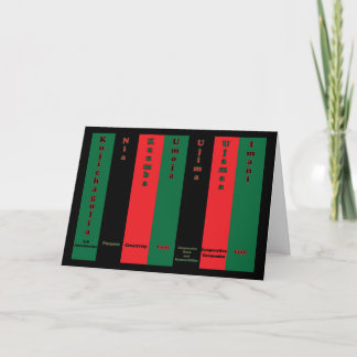 Prinzip-Karte Kwanzaas sieben Feiertagskarte