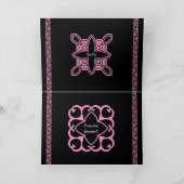 PRINZIPAL SPONSOR Einladung - Rosa und Schwarz Art (Innenseite)