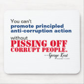 Prinzipiengeleitete Korruptionsbekämpfung ohne Abs Mousepad (Vorne)