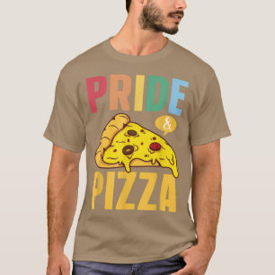 Prio & Pizza LGBT Gay Pride Rainbow Flag LGBTQ T-Shirt
