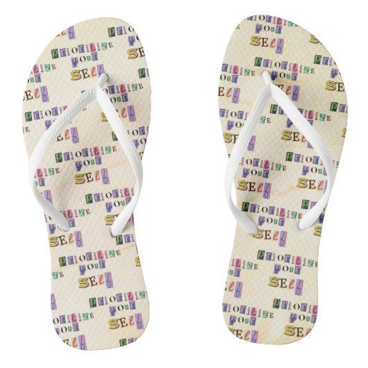 Priorisiere dich selbst badesandalen (Fußbett)