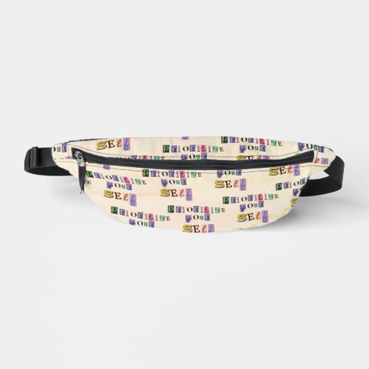 Priorisiere dich selbst bauchtasche (Vorderseite)