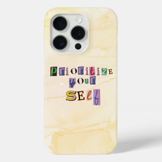 Priorisiere dich selbst Case-Mate iPhone hülle (Rückseite)
