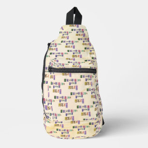 Priorisiere dich selbst crossbody bag