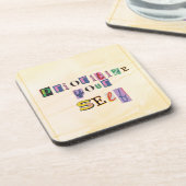 Priorisiere dich selbst getränkeuntersetzer (Linke Seite)