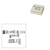 Priorisiere dich selbst gummistempel (Stempel)