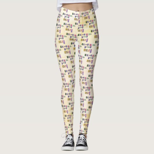 Priorisiere dich selbst leggings (Vorderseite)