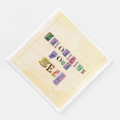 Priorisiere dich selbst serviette (Ecke)