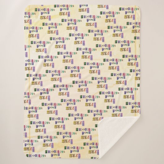 Priorisiere dich selbst sherpadecke (Vorderseite)
