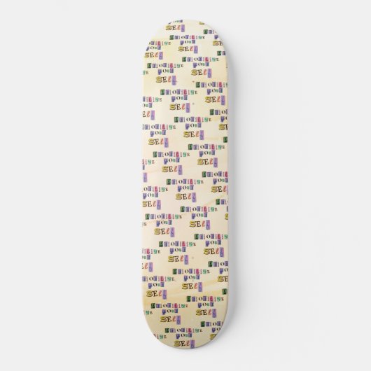 Priorisiere dich selbst skateboard (Vorderseite)