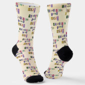 Priorisiere dich selbst socken (Gewinkelt)
