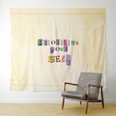 Priorisiere dich selbst wandteppich (Beispiel (Horizontal))