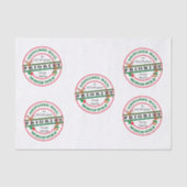 Prioritär-Rentierbrief von Santa Name Seidenpapier (Vorderseite)