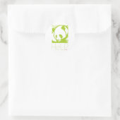 Prioritäre Arten: Riesenpanda Runder Aufkleber (Tasche)