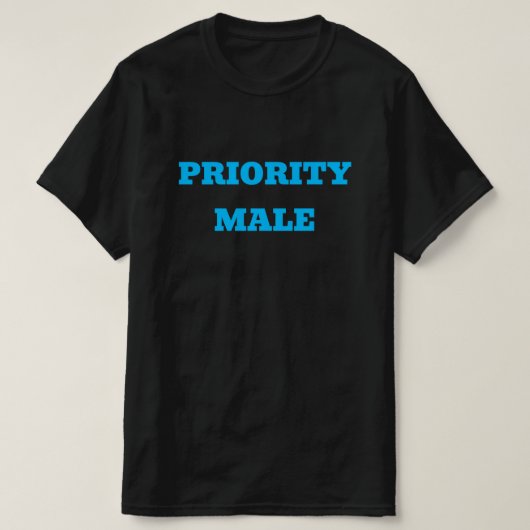 PRIORITÄRE MÄNNER - T-Shirt (Design vorne)