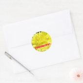 Priorität! Aufkleber Custom Yellow Dahlia Blume (Umschlag)