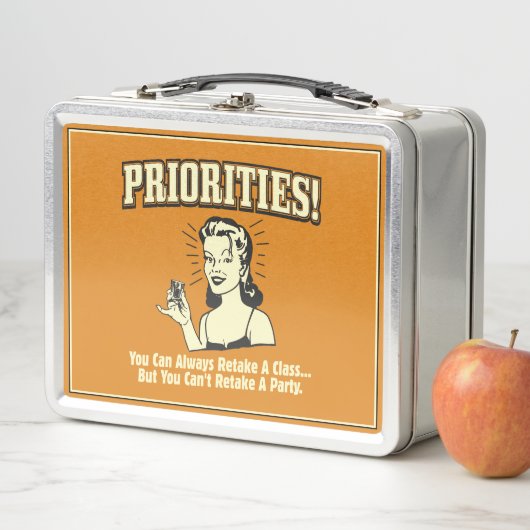 Prioritäten: Sie können eine Klasse immer wieder z Metall Brotdose (Beispiel)