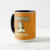 Prioritäten: Sie können eine Klasse immer wieder z Tasse (Vorderseite Links)