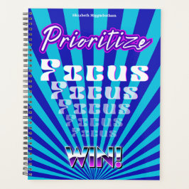 Prioritize Focus Win Concentration Motivational Planer