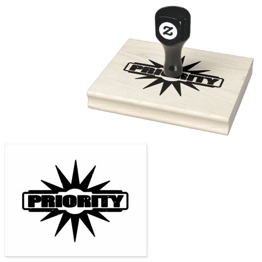 PRIORITY Urgent Attention Workflow Tool Office Fit Gummistempel (Stempel)