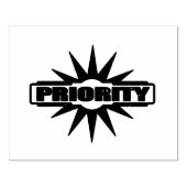 PRIORITY Urgent Attention Workflow Tool Office Fit Gummistempel (Prägung)