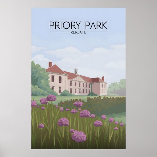 Priory Park Reigate Reiseplakat Poster (Vorne)