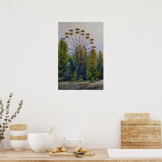 Pripyat Riesenrad-Lackplakat Poster (Küche)