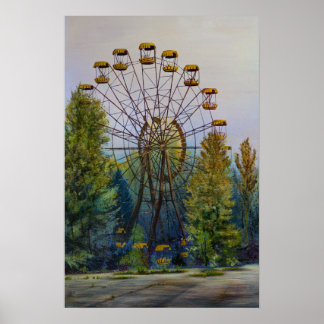 Pripyat Riesenrad-Lackplakat Poster