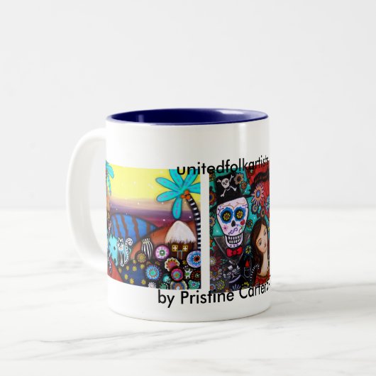 PRISARTS Kaffee-Tasse Zweifarbige Tasse (Vorderseite Links)