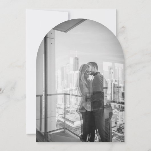 Priscilla Classic Wedding Einladung (Rückseite)