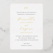 Priscilla Classic Wedding Einladung (Vorderseite)