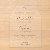 Priscilla Classic Wedding Einladung (Vorderseite)