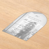 Priscilla Classic Wedding Save the Date Acryleinladungen (Ablage )